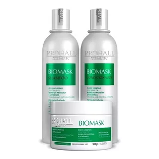 Prohall Kit Ultra Hidratante Biomask Home Care Prohall 3x300