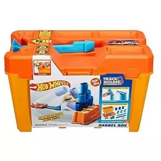 Hot Wheels Track Builder Caja De Barriles