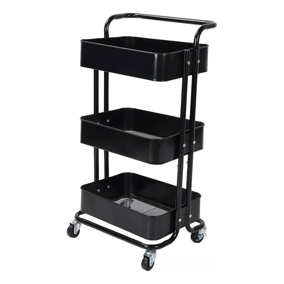 Carro Organizador Cocina Baño Multiuso 3 Niveles 100% Metal 