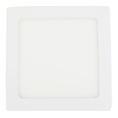 Lampara Cuadrada De Leds Para Sobreponer De 6 W Sanelec Color Blanco