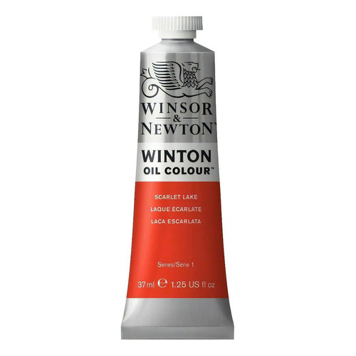 Pintura al óleo Winsor & Newton Winton de 37mL - scarlet lake - laca escarlata no 38