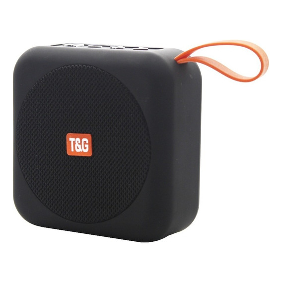 Parlante Portatil T&g Tg-505 Bluetooth Stereo Radio Fm Usb Color Negro