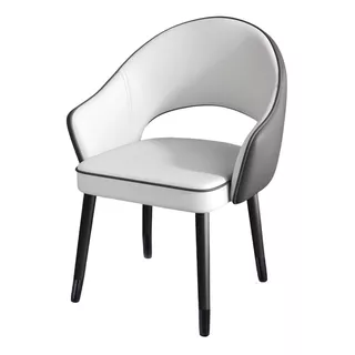 Silla De Comedor One Ecocuero Pata Negra Meihome Nordica 