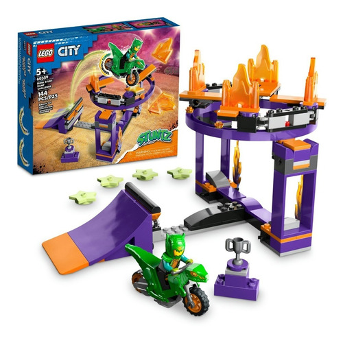 Kit Lego City Desafío Acrobático Rampa Y Aro 60359 144 Piezas 3+