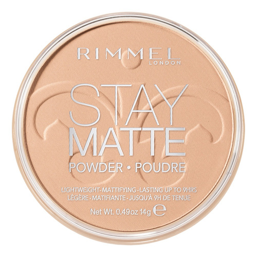 Base de maquillaje en polvo Rimmel London Stay Pressed Powder tono 005 silky beige