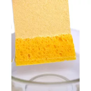 Esponja  Celulosa Corporal  Comprimida 10 Piezas Color Amarillo