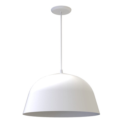 Lampara Colgante Campana Nórdico Bell 15 Blanco Apto Led  
