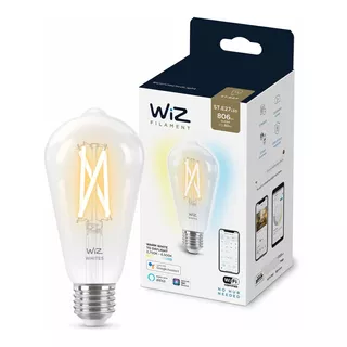 Amp Wiz Filamento Transparente St64 Cálido/frio E27 Wi-fi