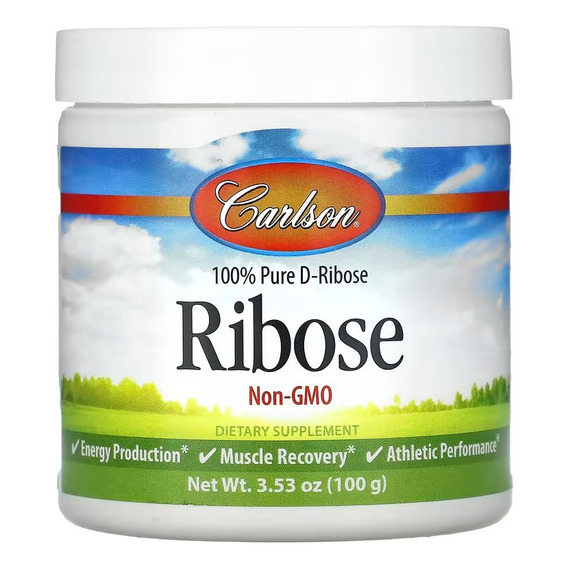 Carlson Labs Ribosa Ribose 100% Pura En Polvo 100 Gr Sabor Sin Sabor