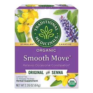 Traditional Medicinals 32 Tea Bags Organic Smooth Move 64 G