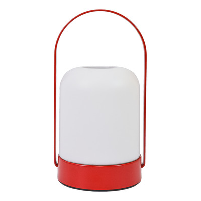 Lámpara De Mesa Led Cct Dimer Usb-c Rojo Mks - Rojo