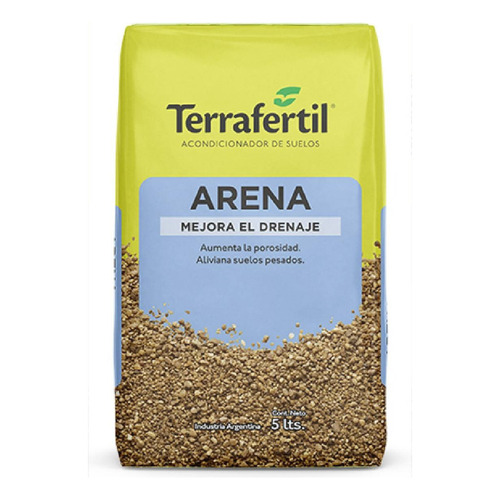 Arena Gruesa 5 Litros Terrafertil / Mejora El Drenaje