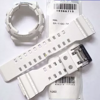 Pulseira +bezel Ga110c-7 Casio Gshock Branco Peças Originais