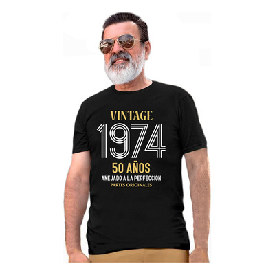 Playera Añejado A La Perfeccion Vintage 50 Años