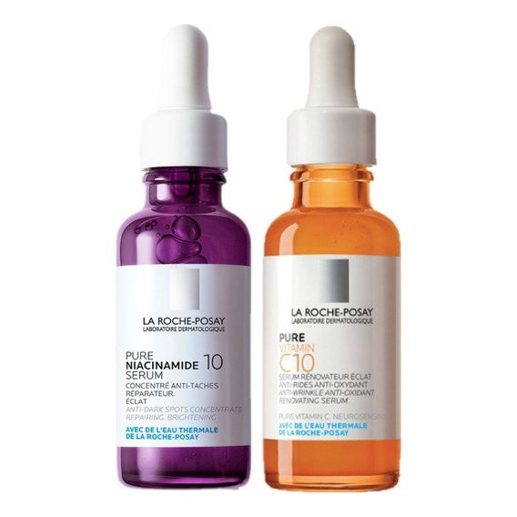 Combo La Roche Posay Serum Niacinamida + Pure Vitamin C 10