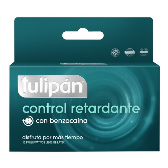 Tulipán Preservativos De Látex Control Retardante Caja X12