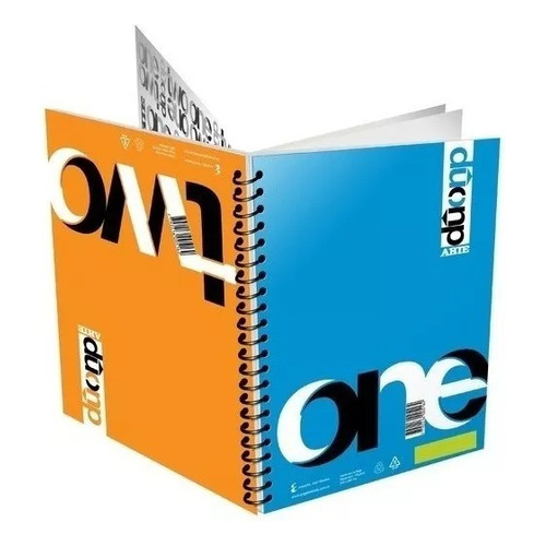 Cuaderno Arte Univeristario Duo Espiralado X80 Hojas Color rayado