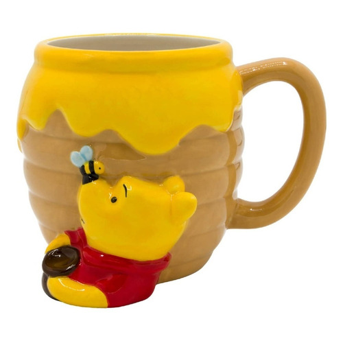 Taza 3d Jumbo Winnie Pooh Tarro D Miel 680ml Cerámica Disney