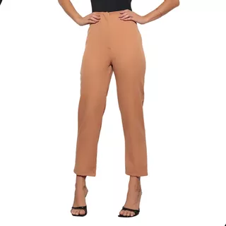 Calça Skinny Moda Social Feminino Alfaiataria Cintura Alta