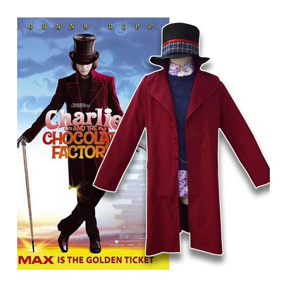 Cosplay De Willy Wonka De Charlie Y La Fábrica De Chocolate