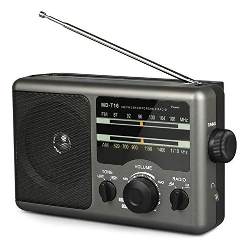 Radio Portatil Am Fm - Jazmm - Negro Clasico