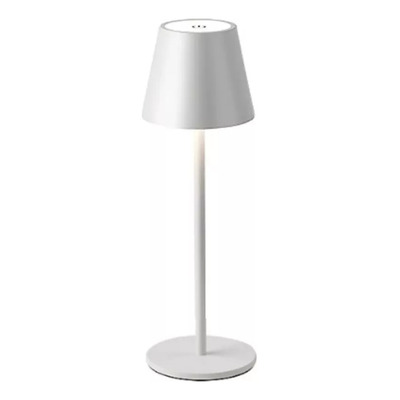 Lampara Velador De Mesa Angelica Blanca Tactil Autonama Vk 