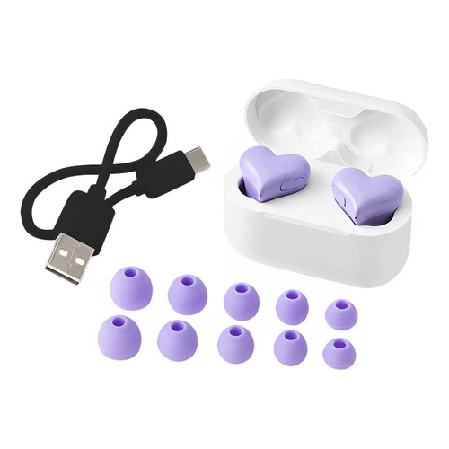 Auriculares inalámbricos Bluetooth de color lila para adolescentes