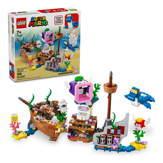 Lego 71432 Super Mario: Dorrie Y El Buque Naufragado Cantidad de piezas 500