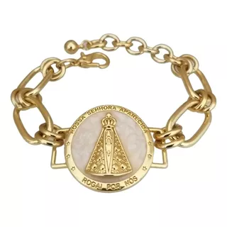 Pulseira Bracelete Pingente Nossa Senhora Aparecida Sigvara