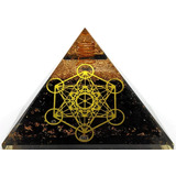Piramide Orgonite Shungite Cubo Metatron+1 Disco Emf Alb12