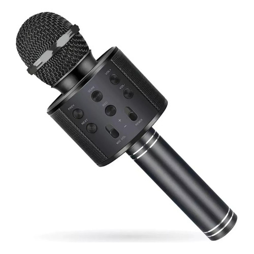 Micrófono Inalámbrico Karaoke Bluetooth ELG Sw-585 Color Negro
