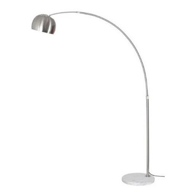 Lampara De Pie Arco Rock L Base Marmol Blanco Apto Led Cie