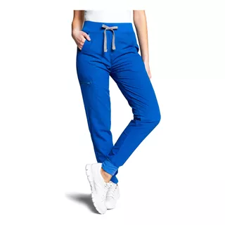 Pantalón Mujer Scorpi Jogger -azul Rey- Uniformes Clínicos