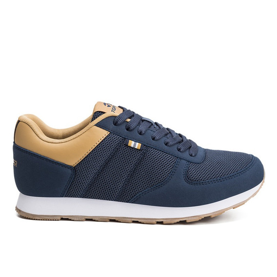 Zapatillas Deportivas Topper T.350 Mesh Azules Para Hombre