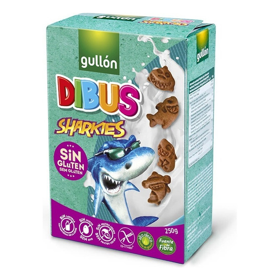 Galletitas Sin Gluten Sharkies Dibus Gullon X200 Grms *gs*