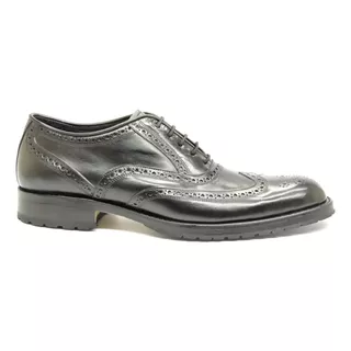 Zapatos Casuales Suela Hombre Vestir Cuero Oxford 100 Picado