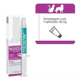 Nuxcell Plus Adjuvante Simbiótico Para Cães E Gatos Com 2gr
