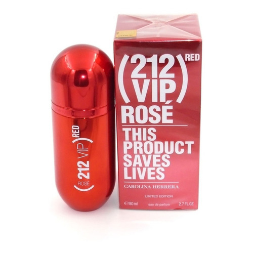 212 Vip Rosé Red Edición Limitada Carolina Herrera Edp 80ml