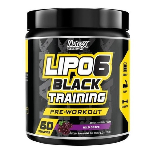 Lipo 6 Black Training, Energía (264 Gr) - Original