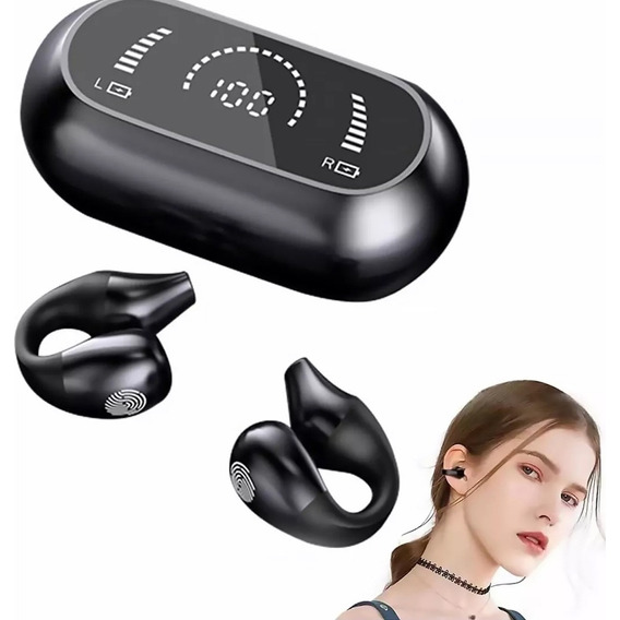 Auriculares Bluetooth De Conducción Ósea Con Clip El Oído