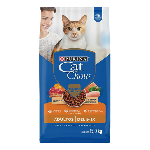 Cat Chow Delimix 15 Kg Alimento Para Gato Adulto