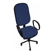 Cadeira De Escritório Ecoflex Ec-381-gir Ergonômica  Azul Com Estofado De Tecido