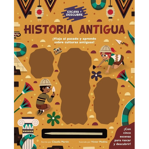 Excava Y Descubre: Historia Antigua, De Martin, Claudia. Editorial Bruño, Tapa Dura En Español