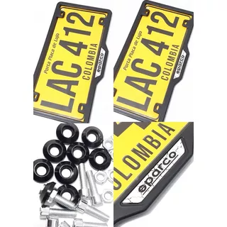 Porta Placas Portaplacas Carro  X2 Con 8 Tornillos De Lujo