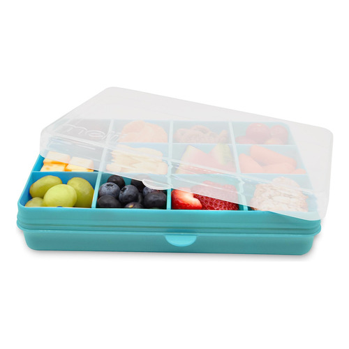 Contenedor De Snack Box Melii Color Aqua