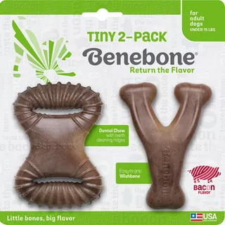 Pacote Com 2 Unidades De Bacon Benebone Tiny - S A Todo Chile