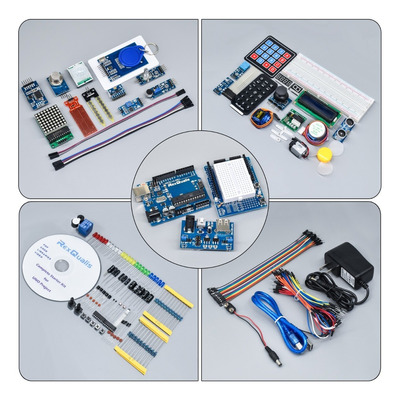 Completo Kit Compatible C/ Arduino Uno Con Español Tutorial 