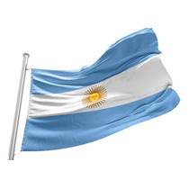 Bandera Argentina De Flameo Con Sol 180 X 300 Cm Reforzada 