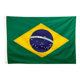 Bandeira Do Brasil 2 Panos Oficial Dois Lados (1,28 X 0,90)