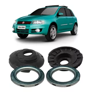 2 Rolamento Amortecedor + Calço De Mola Fiat Stilo 2002/2010